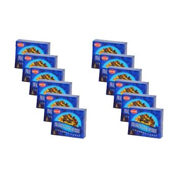 12x 10pc HEM Home Fragrance Scented Incense Cones Packet Set Frankincense Myrrh