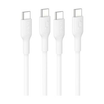 2PK Belkin BoostCharge USB-C to C 60W Charge Cable Universally Compatible 1m Wh