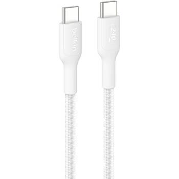 Belkin BoostCharge Pro 240W Braided USB-C to C Charging Cable 1m White