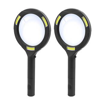 2PK Camelion HD Magnifying Glass W/ 120 Lumens Light 5x Magnification