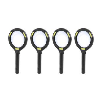 4PK Camelion HD Magnifying Glass W/ 120 Lumens Light 5x Magnification