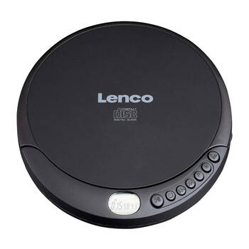 Lenco CD-200 CD/MP3 Player W/ In-Ear Wired Earphones & Anti-Shock Protection Blk