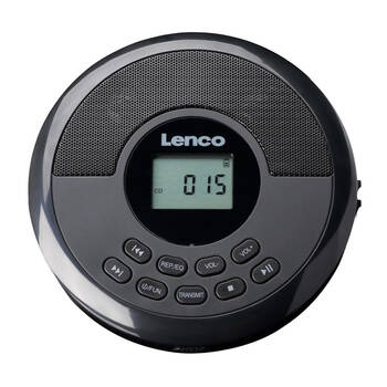 Lenco CD-340BK Discman CD/Bluetooth Player W/ Built-In Speakers Black