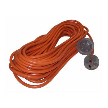Cleanstar 15m Extension Cord Repair Lead 10 Amp With Illuminated Socket Orange