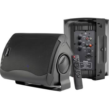 Wintal 5In Active Box Speakers With Bluetooth Renaming Black 40W Rms 90W Max RMS