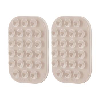 2PK Case-Mate Mobile Phone Case Adhesive Suction Cup Mount Accessory Nude