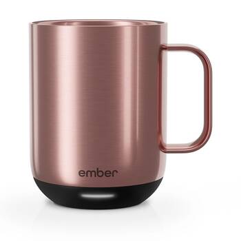 Ember Electric Insulated Smart Mug Cup W/ Charging Coaster 295mL Rose Gold