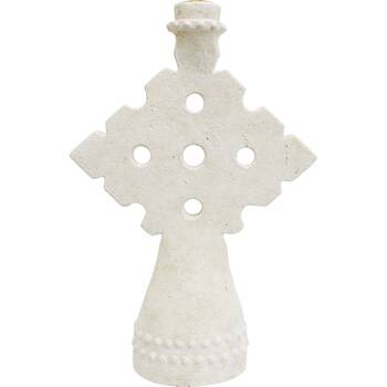 LVD Large Concrete Mediterranean Geometric Candle Holder 21.5x7.5x32cm