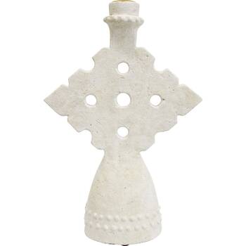 LVD Medium Concrete Mediterranean Geometric Candle Holder 18x6.5x26cm
