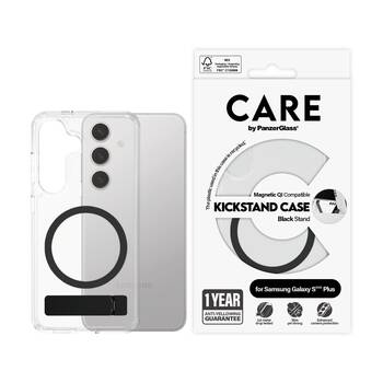 Panzer Kickstand Mag Case - Samsung GS25+ Hands-Free Viewing Clear/Black