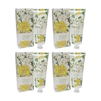 4PK LVD Wild Jasmine & Gardenia Gentle/Nourishing Hand Cream Tube 100ml