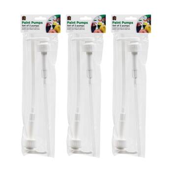 3x 2pc Educational Colours Paint Pump Suitable For 2L & 5L Bottles Set