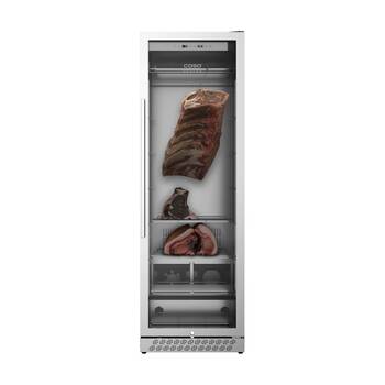 Caso?380L Dry Age Meat Cabinet Stainless Steel UV Light Carbon Filter Silver