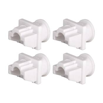 4PK T3 Dust Cover 10 Pk For Rj45 White Pack RJ45 Networking Accessories