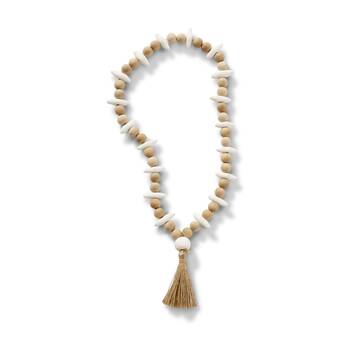 E Style Sorrento Decor Wooden Bead Garland Neutral Organic 9x5x60cm