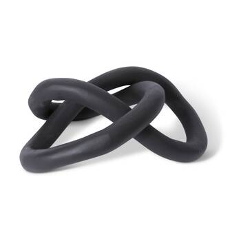 E Style Daisha Sculpture Aluminium Modern Decor Art Black 19x14x8cm