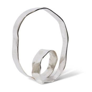 E Style Liban Sculpture Contemporary?Statement Art Decor?Nickel 35x17x42cm