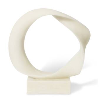 E Style Holmes Resin Sculpture Modern Minimalist?Decor White 56x15x57cm