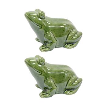 2PK LVD Fernando Frog Decorative Ornament Indoor/Outdoor Decor 13x8.5x8.5cm