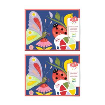 2PK Djeco Creepy Crawlies Bug Painting Set with Palette Ready To Use 3y+
