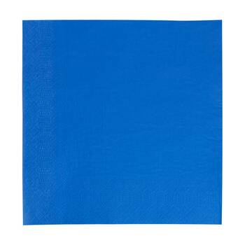 12x 50pc Partyware FSC Dinner Naxins Set 2 Ply 400x400mm Tableware Blue