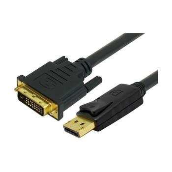 Comsol DisplayPort Male to Single Link DVI-D Cable 2 Metres Black