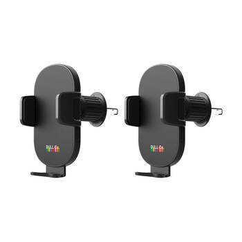 2PK Dull Co. Car Mobile Phone Holder For Phones Up To 6.9 Inch Black