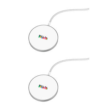 2PK Dull Co. Wireless Magnetic Mobile Phone Charger MagSafe Compatible 15W