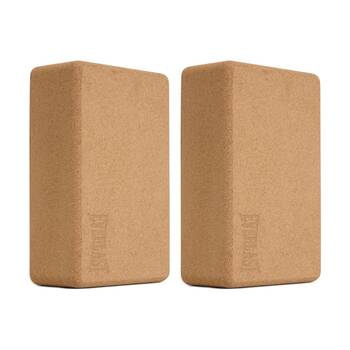 2PK Everlast Cork Yoga Block Non-Slip Lightweight Durable Fitness Equipment