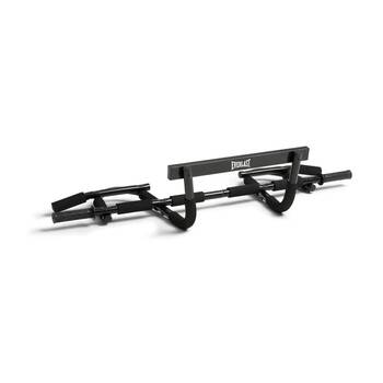 Everlast Advanced Door Gym Bar Foam Grip Handles Fitness Equipment Black
