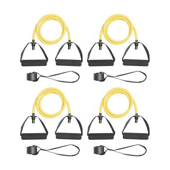4PK Everlast Resistance Tube Medium Latex Expander W/ Handles Strength Training