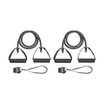 2PK Everlast Resistance Tube Heavy Latex Expander W/ Handles Strength Training