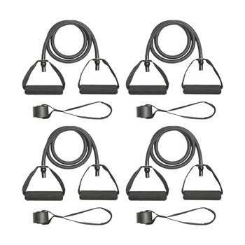 4PK Everlast Resistance Tube Heavy Latex Expander W/ Handles Strength Training
