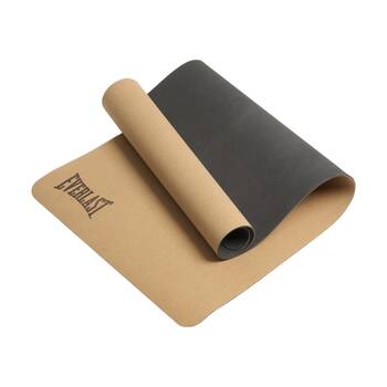 Everlast Cork Yoga Mat Non-Slip Lightweight Durable Fitness Equipment