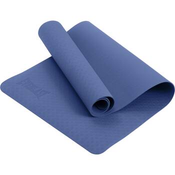 Everlast Yoga Mat 6mm Thick Cushioned Non-Slip Fitness Equipment Navy Blue