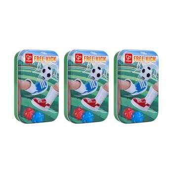 3PK Hape Free Kick Tabletop Indoor Kids Toy Soccer Game 3y+ Multicolour