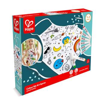 Hape Apron Set Colour-Me Customisable Craft Accessory 3y+ Multicolour