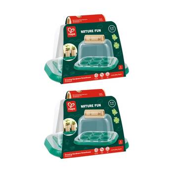 2PK Hape Gardeners Greenhouse Wooden Educational Toy Playset 4y Green