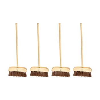 4PK Hape Garden Broom Wooden Gardening Tool Outdoor Play Kids Toy 4y Brown