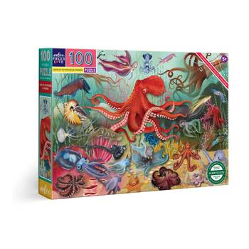 100pc eeBoo Love Of Octopus Puzzle Ocean Theme Educational Play 5y+