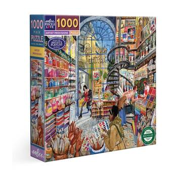 1000pc Eeboo Puzzle Artist's Provision Art Studio Scene Activity Set 58cm