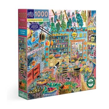 1000pc Eeboo Puzzle Piece & Love Victorian Kitchen Vintage Scene Set 58x58cm
