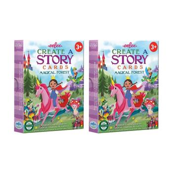 2x 36pc eeBoo Tell Me A Story Magic Forest Creative Cards Kids Activity 3y+
