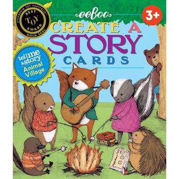 36pc Eeboo Tell Me A Story Cards Animal Village Kids 3y+ Storytelling Set
