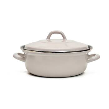Classica 26cm Heavy Gauge Casserole Dish With Lid Ceramic Grey 4.2L