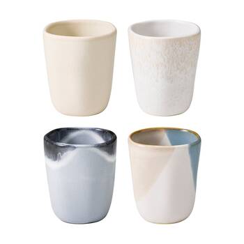 4pc Ecology Fleuve Kitchenware Latte Cup Multicoloured 220ml