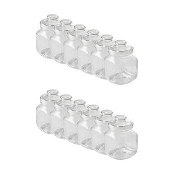 12PK Ecology Riserva Square Kitchen Pantry Jar With Airtight Lid 1.7L