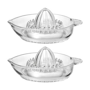 2PK Ecology Kitchen Essentials Glass Juicer Hand Manual 15.4x20cm