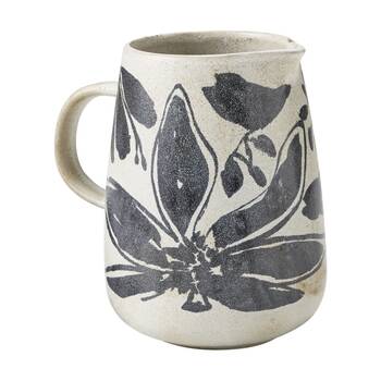 Ecology Midnight Floral Silhouette Water/Drink Jug/Pitcher Cecile 1.2L