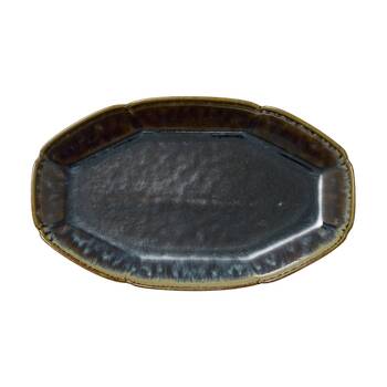 Ecology Midnight Matte Glaze Gretta Oval Platter Serveware 26x15.5cm